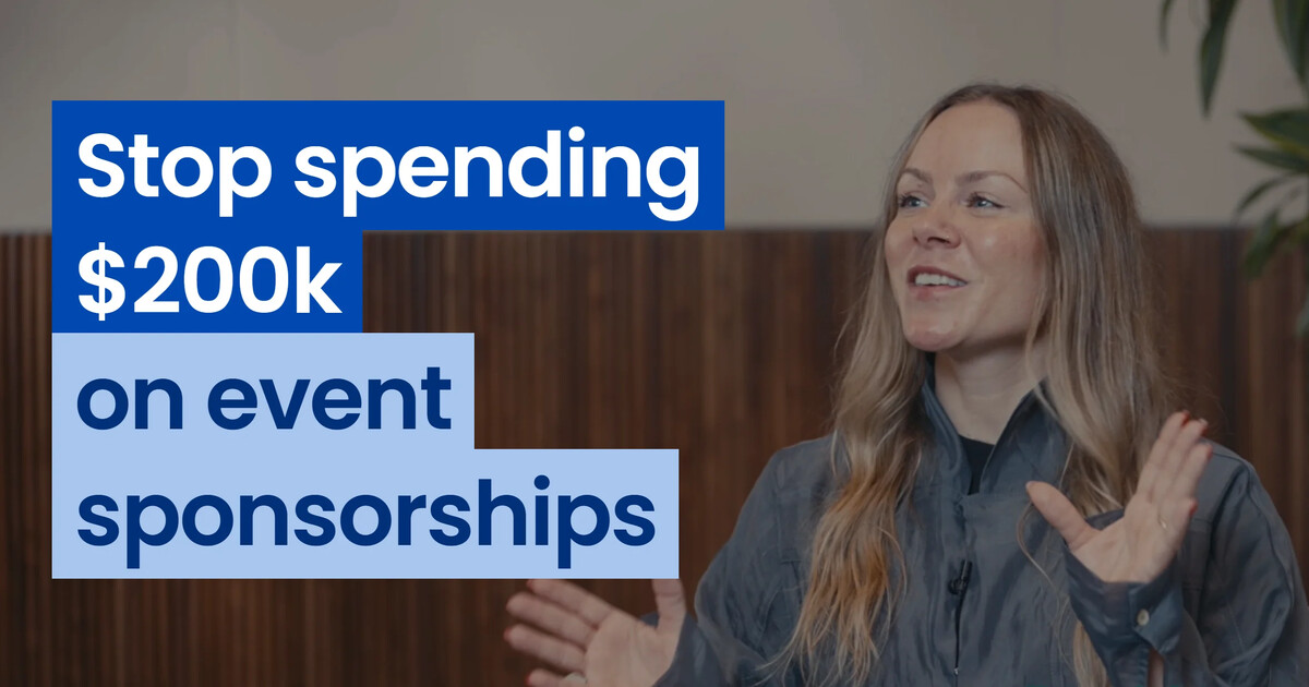 Christine Göös discusses alternatives to expensive event sponsorships
